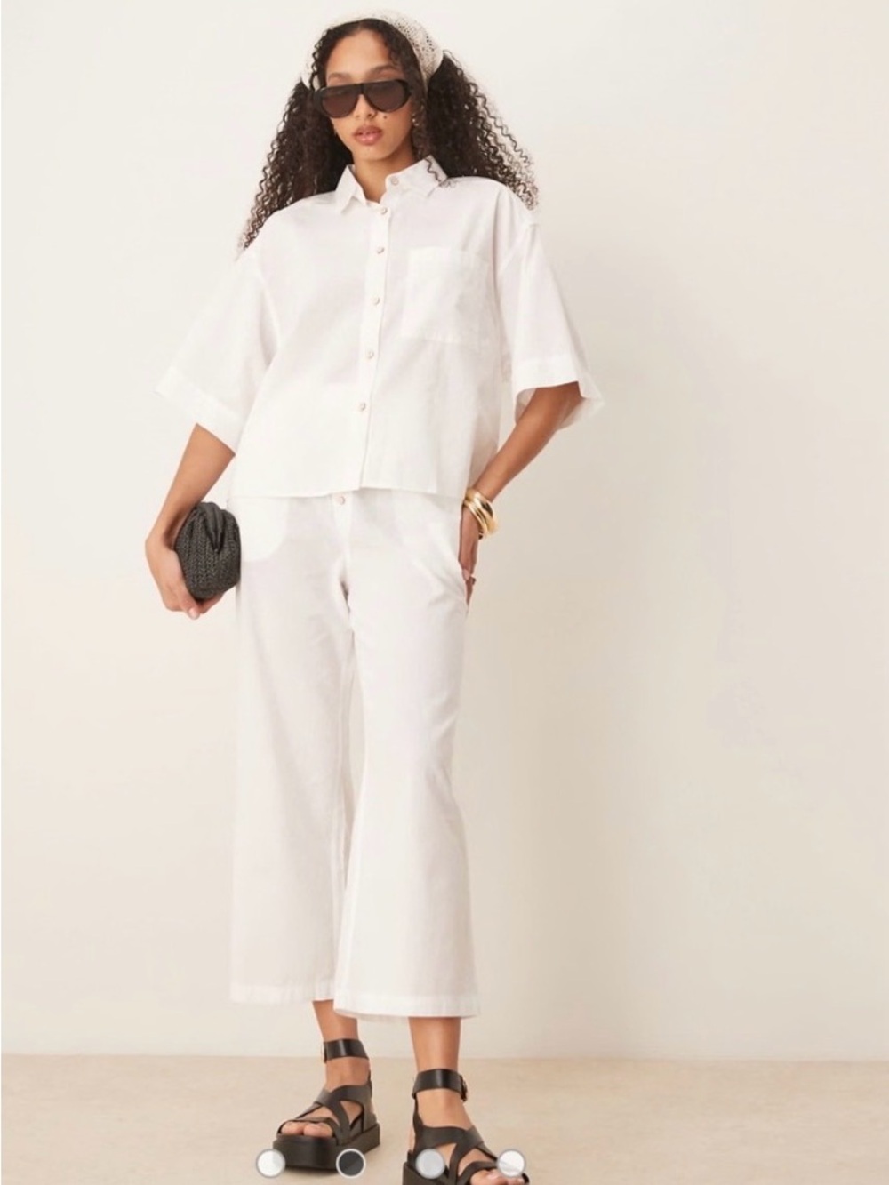 NWT Free People White 2 piece cotton set